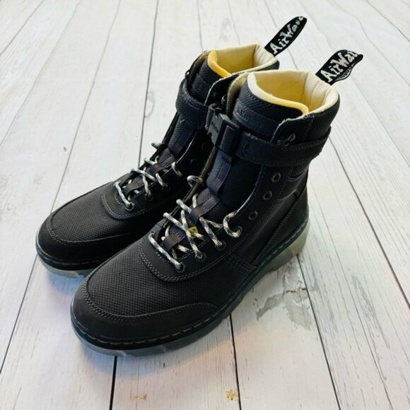 Dr Martens Combs Tech Gray Boots - Picture 2 of 6